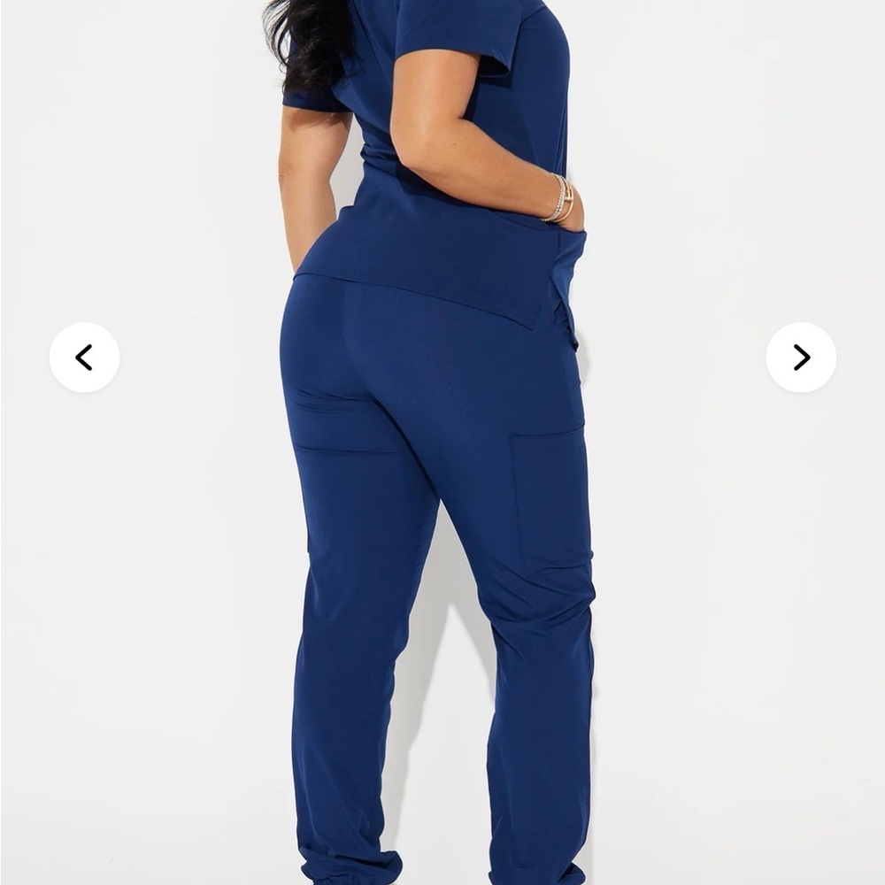 Fashion Nova Navy Blue Track Joggers